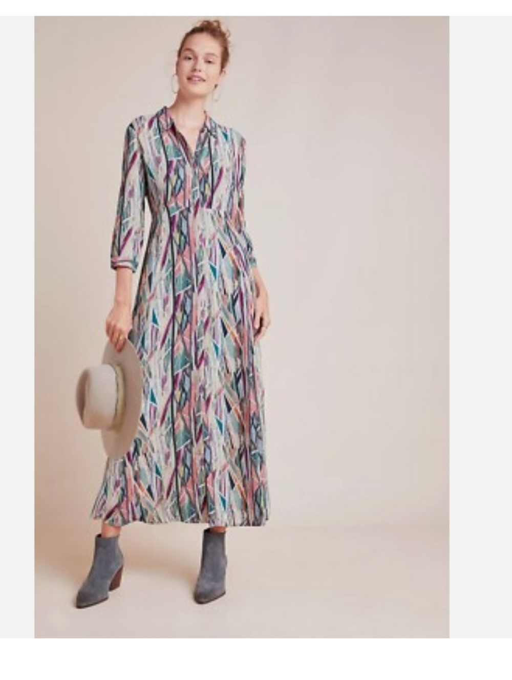 Anthropologie Winona Watercolor Shirtdress
